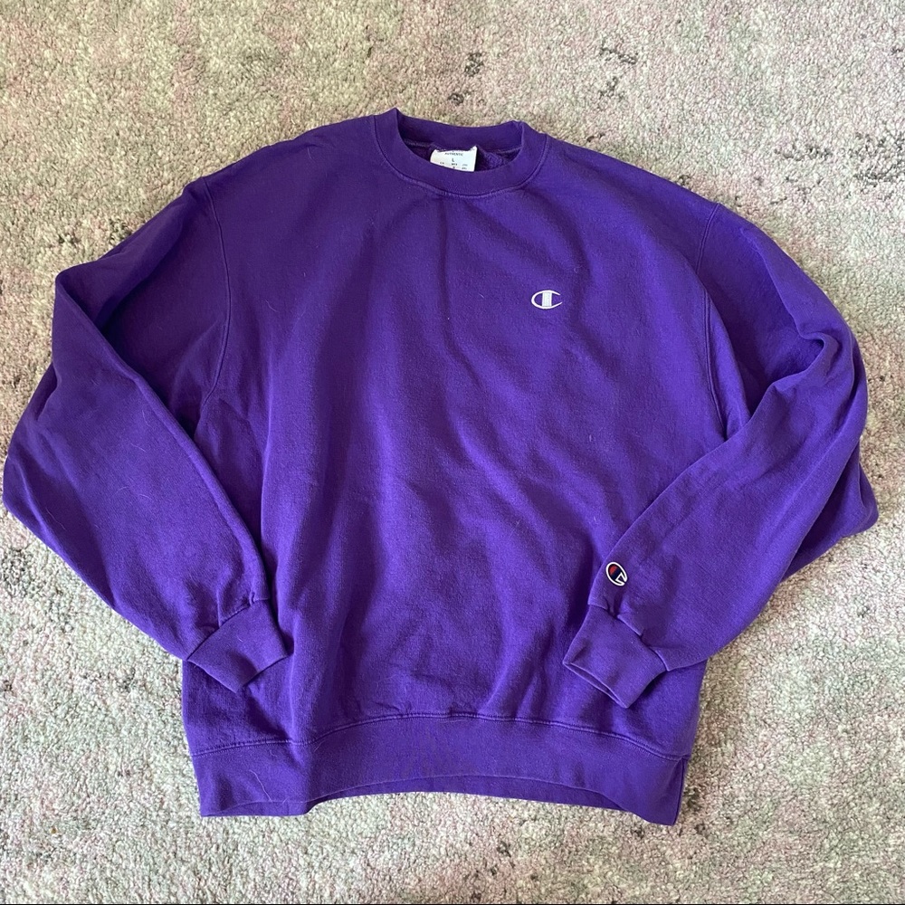 Champion Authentic Purple Crewneck